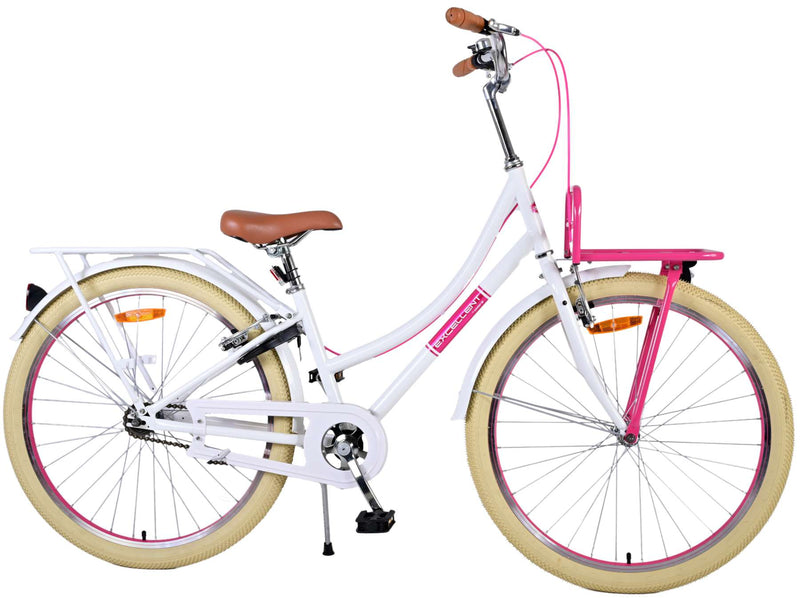 Afbeelding laden in galerijviewer, Volare Volare Kinderfiets Meisjes 26 inch Wit Twee handremmen
