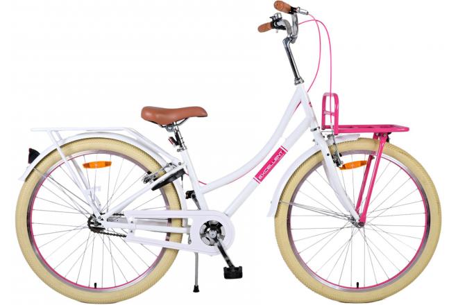 Afbeelding laden in galerijviewer, Volare Volare Kinderfiets Meisjes 26 inch Wit Twee handremmen
