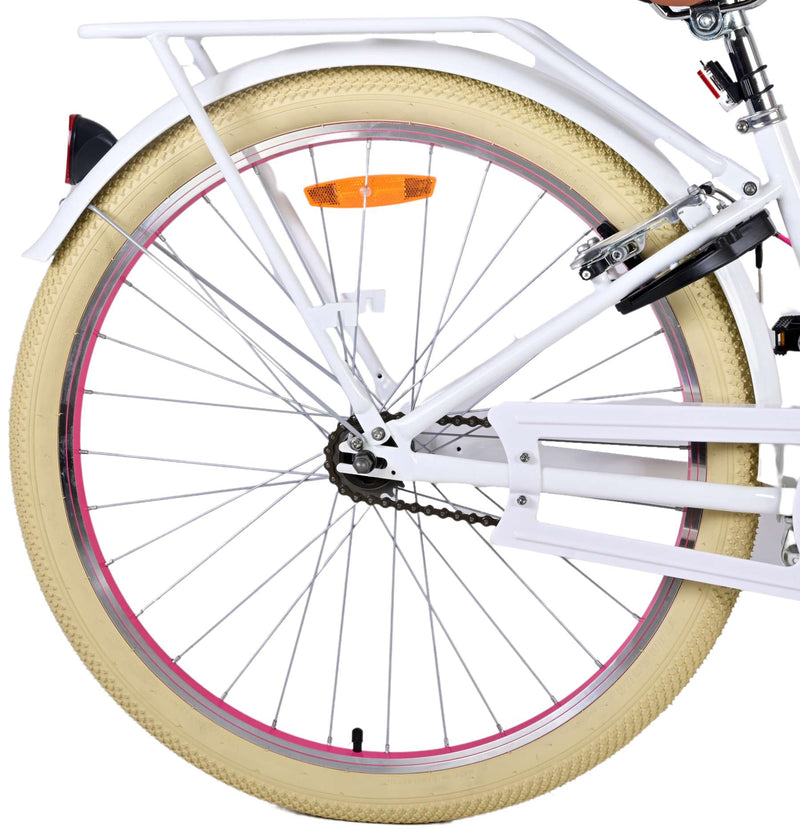Afbeelding laden in galerijviewer, Volare Volare Kinderfiets Meisjes 26 inch Wit Twee handremmen
