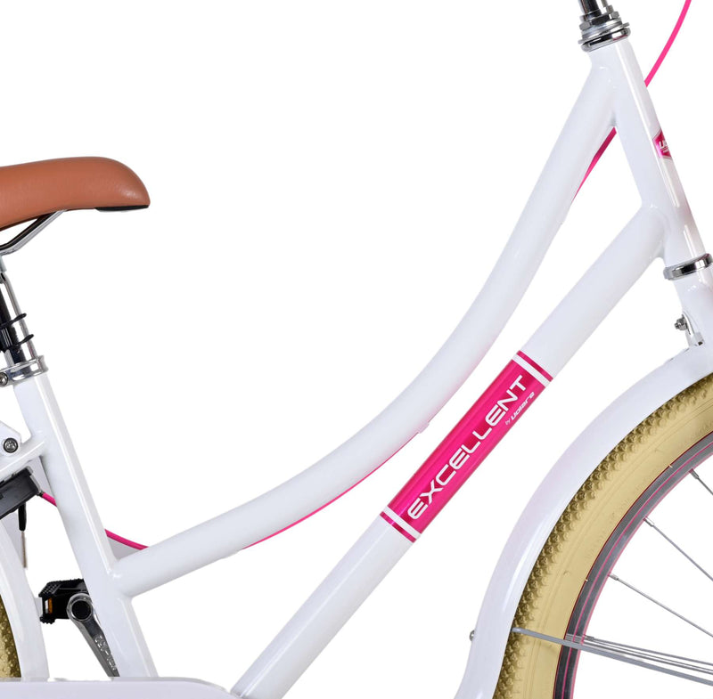 Afbeelding laden in galerijviewer, Volare Volare Kinderfiets Meisjes 26 inch Wit Twee handremmen
