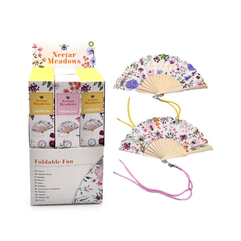 Afbeelding laden in galerijviewer, Nectar meadows opvouwbare handventilator
