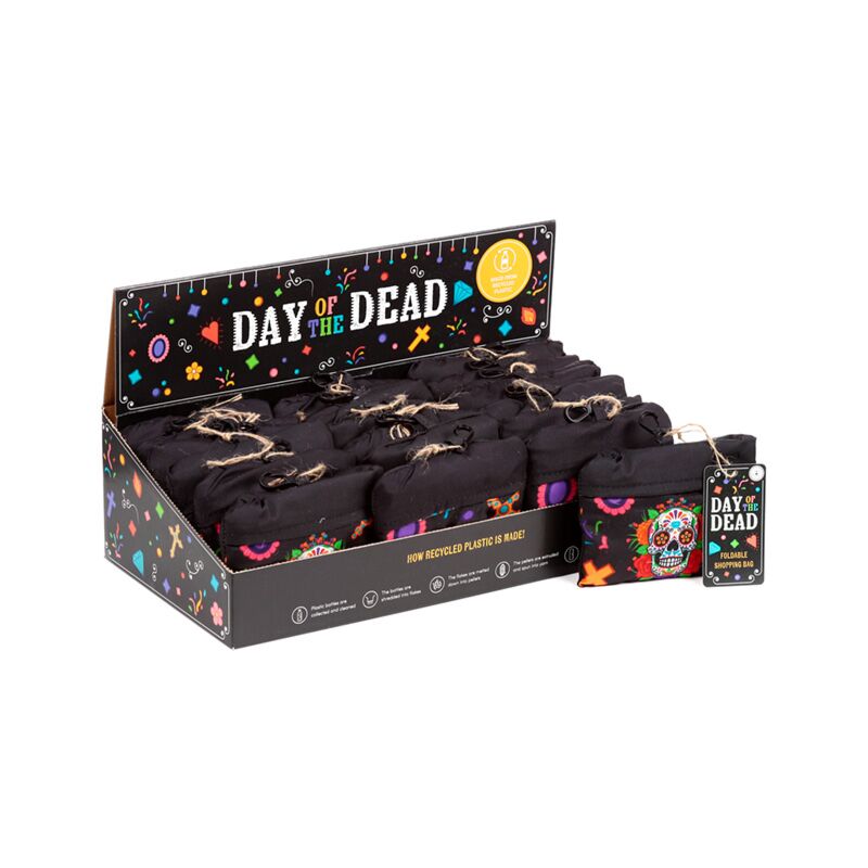 Afbeelding laden in galerijviewer, Opvouwbare tas - dia de los muertos
