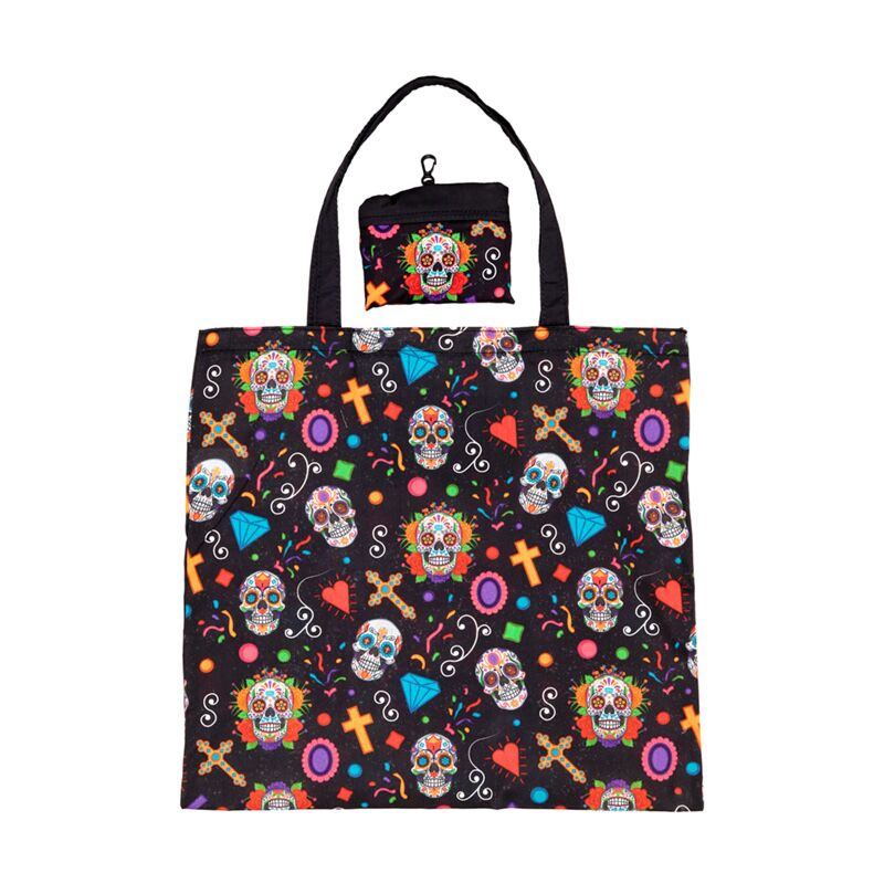 Afbeelding laden in galerijviewer, Opvouwbare tas - dia de los muertos
