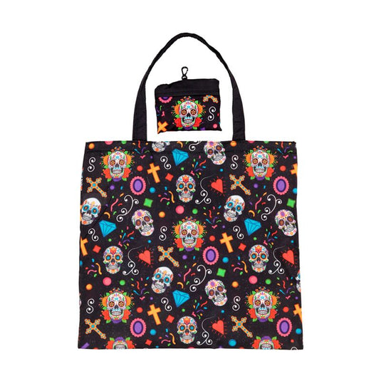 Opvouwbare tas - dia de los muertos