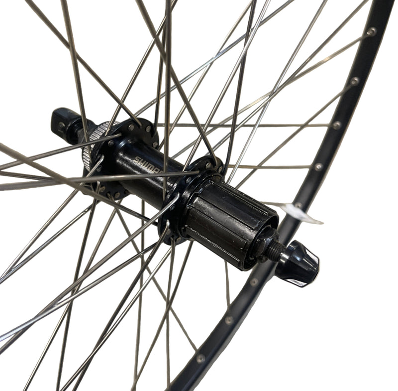 Afbeelding laden in galerijviewer, Roland achterwiel 813635 28 race 13-622 alu. zwart chrina shimano cassette qr centre lock
