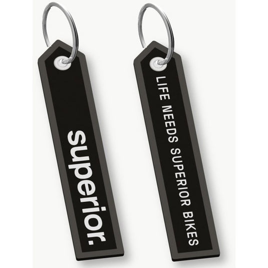 Superior sleutelhanger zwart wit