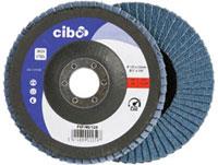 Cibo lamellenschijf 125mm blauw 40 vlak inox | 10 stuks