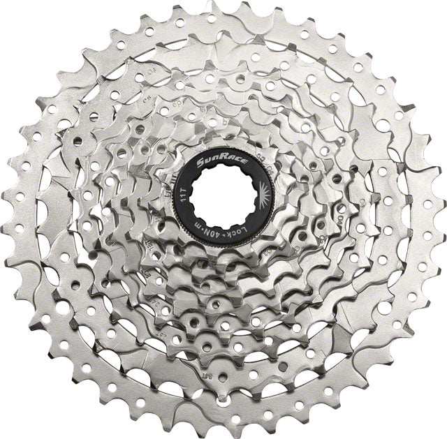Afbeelding laden in galerijviewer, Sturmey-archer europa n.v. sun race csm980 9ax-box n cassette 9v. 11-40 nickel
