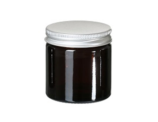Fair squared glazen potje met deksel - leeg - 60 ml