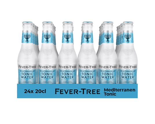Fever tree mediterranen tonic water flesje (24x 20cl)