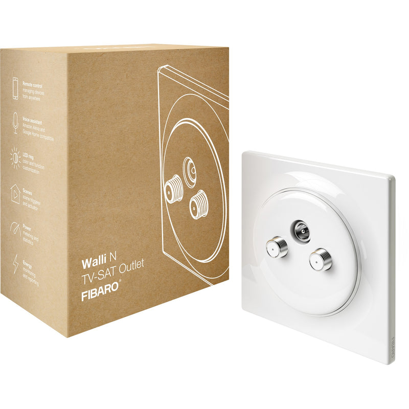 Afbeelding laden in galerijviewer, Fibaro Walli N TV-SAT Outlet
