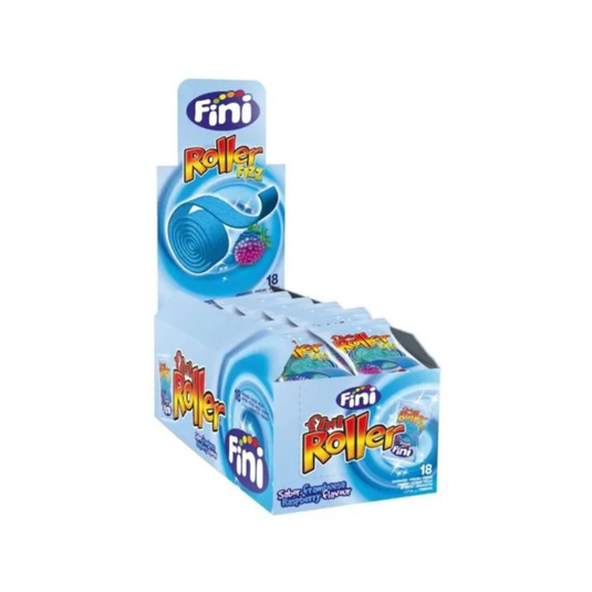 Fini zure roller framboos zakje (18x 20 gr)