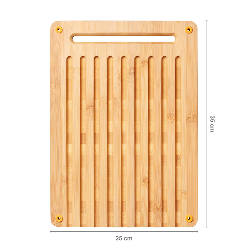 Afbeelding laden in galerijviewer, Fiskars Functional Form Bamboe broodsnijplank
