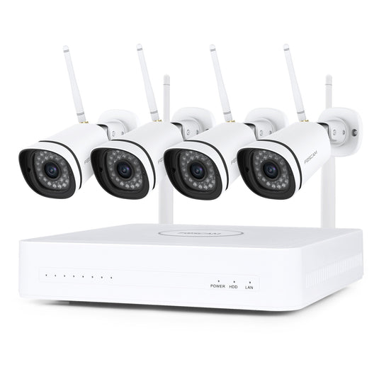 Foscam FN8108W-B4-1T, 2K 3MP 8-kanaals WiFi beveiligingss