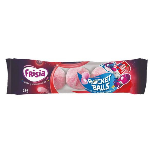 Frisia rocket balls zure kogels aardbei (50x 5-pack)