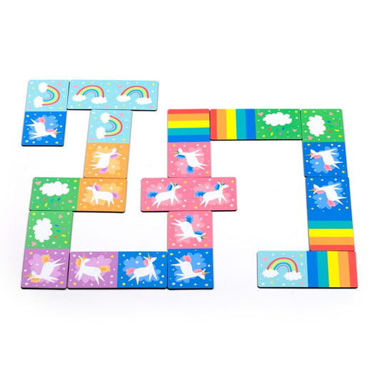Unicorn magic kinder domino set