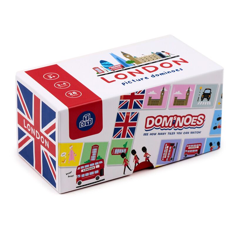 Afbeelding laden in galerijviewer, Londen souvenir kinder domino set
