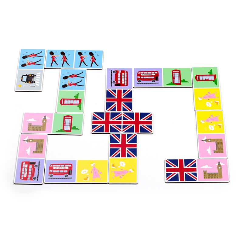 Afbeelding laden in galerijviewer, Londen souvenir kinder domino set
