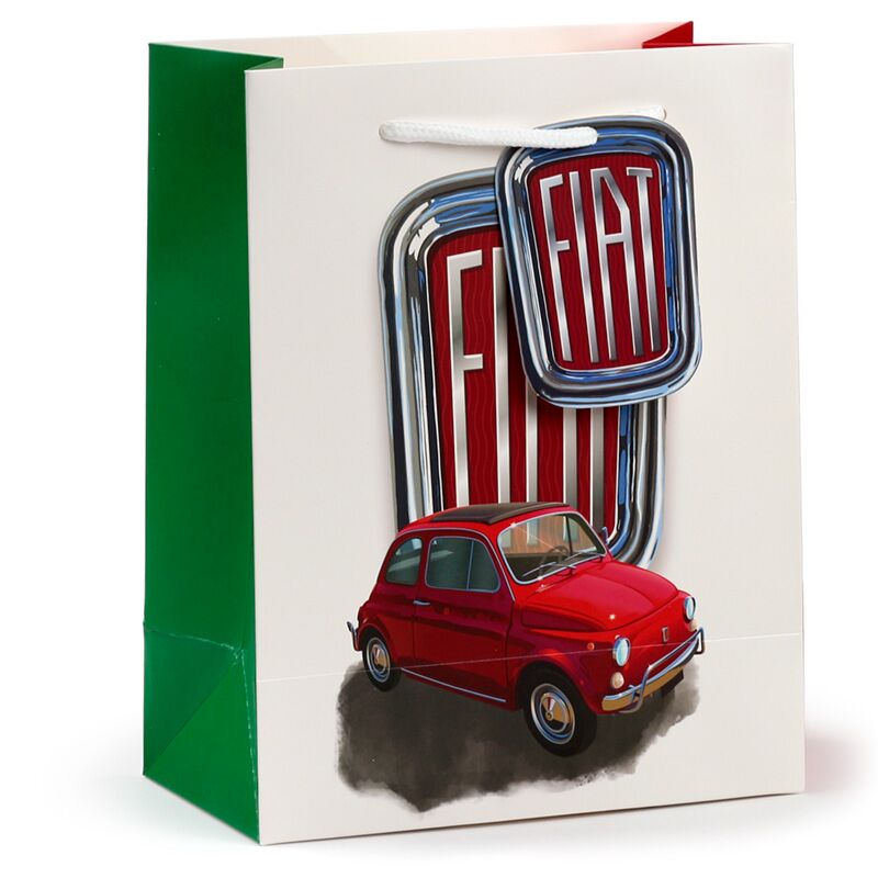 Afbeelding laden in galerijviewer, Union fiat 500 retro rood wit - cadeautasje medium

