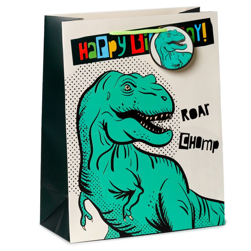 Afbeelding laden in galerijviewer, Happy birthday dinosaurussen - cadeautasje large
