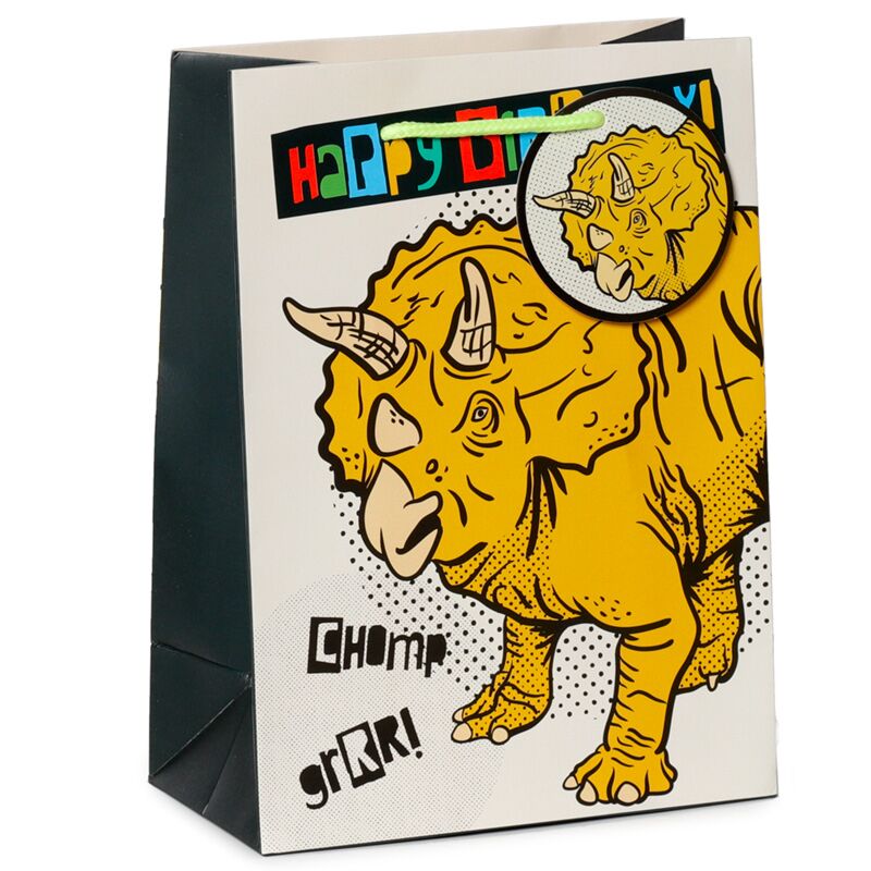 Afbeelding laden in galerijviewer, Happy birthday dinosaurussen - cadeautasje medium
