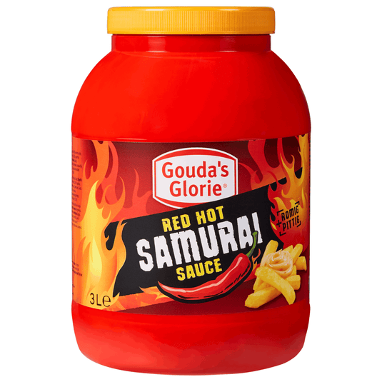Gouda's glorie gouda’s glorie red hot samurai sauce (3 liter)