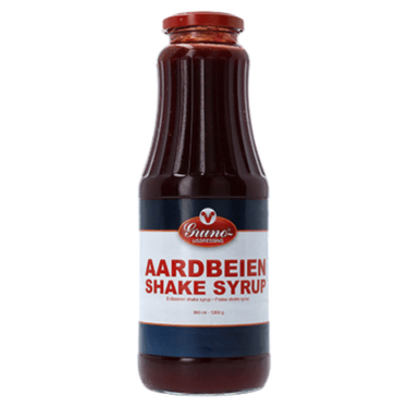 Gruno shake siroop aardbei (1 liter)