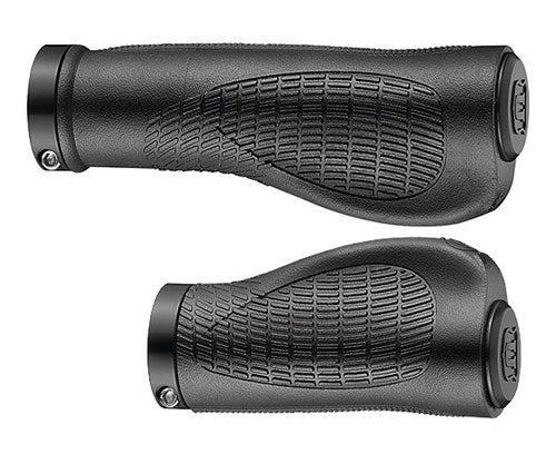 Afbeelding laden in galerijviewer, Union ErgoLock 128 95mm Zwart Bicycle Handlebar
