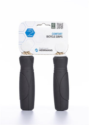 Herrmans Cut 93 zwart 120 120mm (paar) - fiets handvat