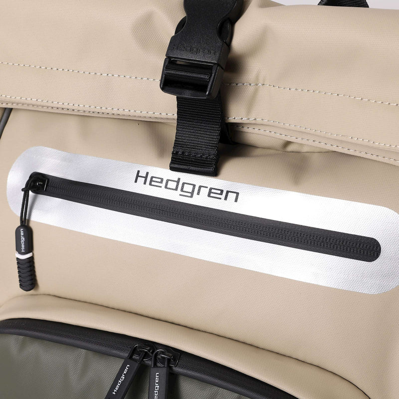 Afbeelding laden in galerijviewer, Hedgren commute bike hub rugtas 23,9l beige olive
