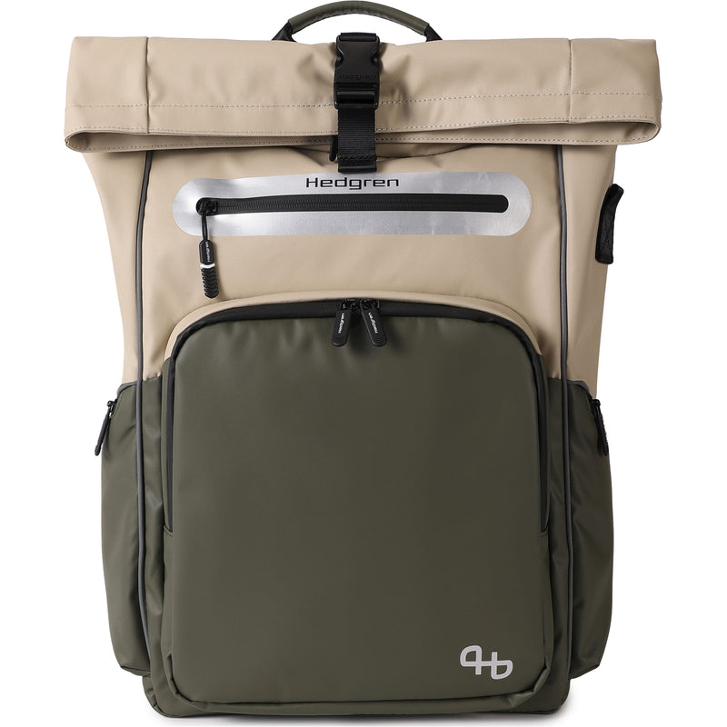 Afbeelding laden in galerijviewer, Hedgren commute bike hub rugtas 23,9l beige olive
