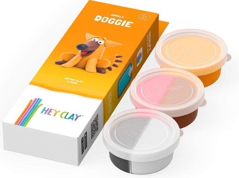 Afbeelding laden in galerijviewer, Hey-clay doggie 3 cans boetseerklei
