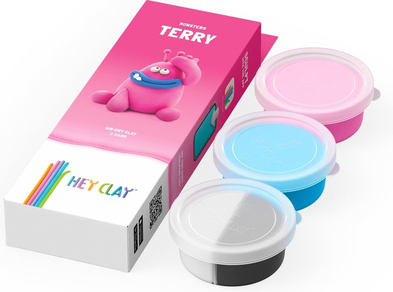 Afbeelding laden in galerijviewer, Hey-clay terry 3 cans boetseerklei
