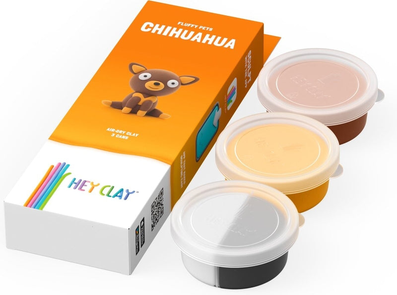 Afbeelding laden in galerijviewer, Hey-clay fluffy pets chihuahua boetseerklei
