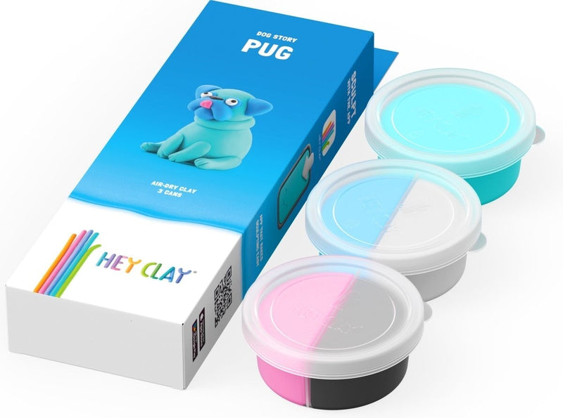 Afbeelding laden in galerijviewer, Hey-clay pug 3 cans boetseerklei
