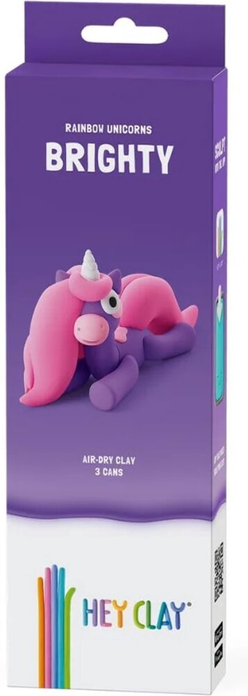 Afbeelding laden in galerijviewer, Hey-clay rainbow unicorn brighty 3 cans boetseerklei

