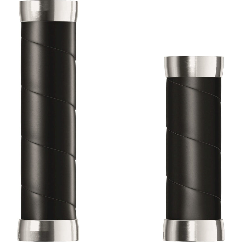 Afbeelding laden in galerijviewer, Brooks Handvatten Slender Leather grips 100 130mm black
