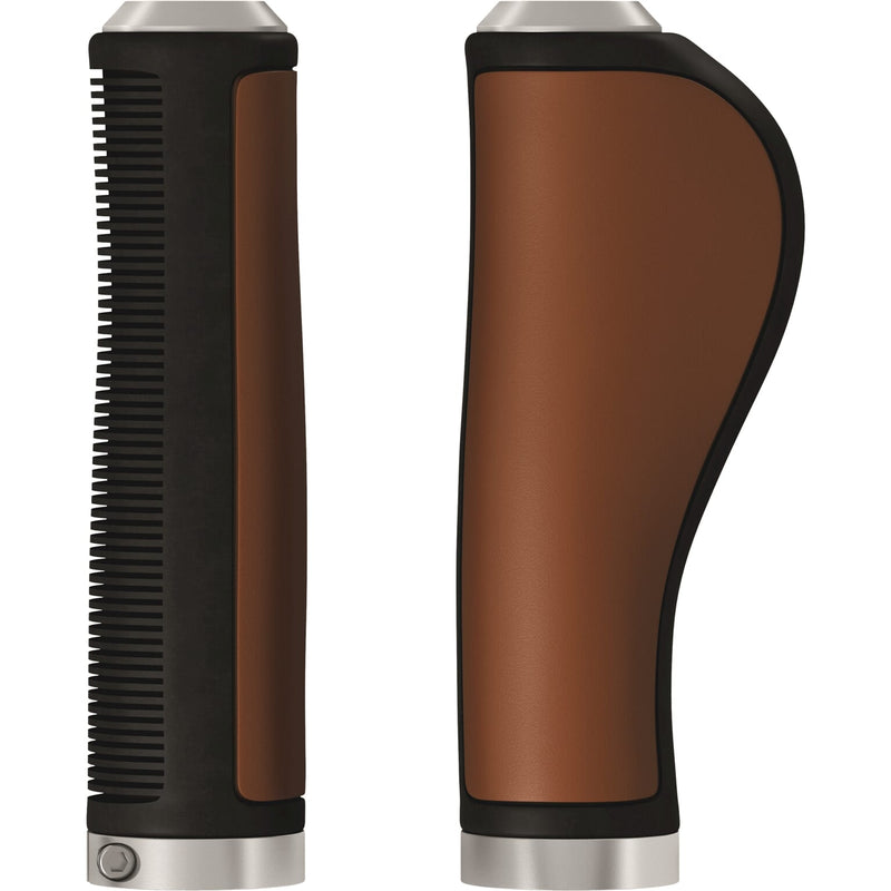 Afbeelding laden in galerijviewer, Brooks Handvatten Ergonomic Leather grip 130mm honey

