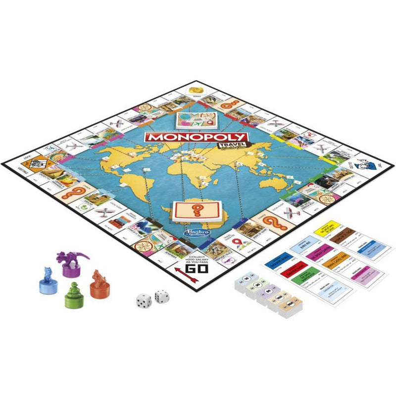 Afbeelding laden in galerijviewer, Hasbro Monopoly Wereldreis Bordspel
