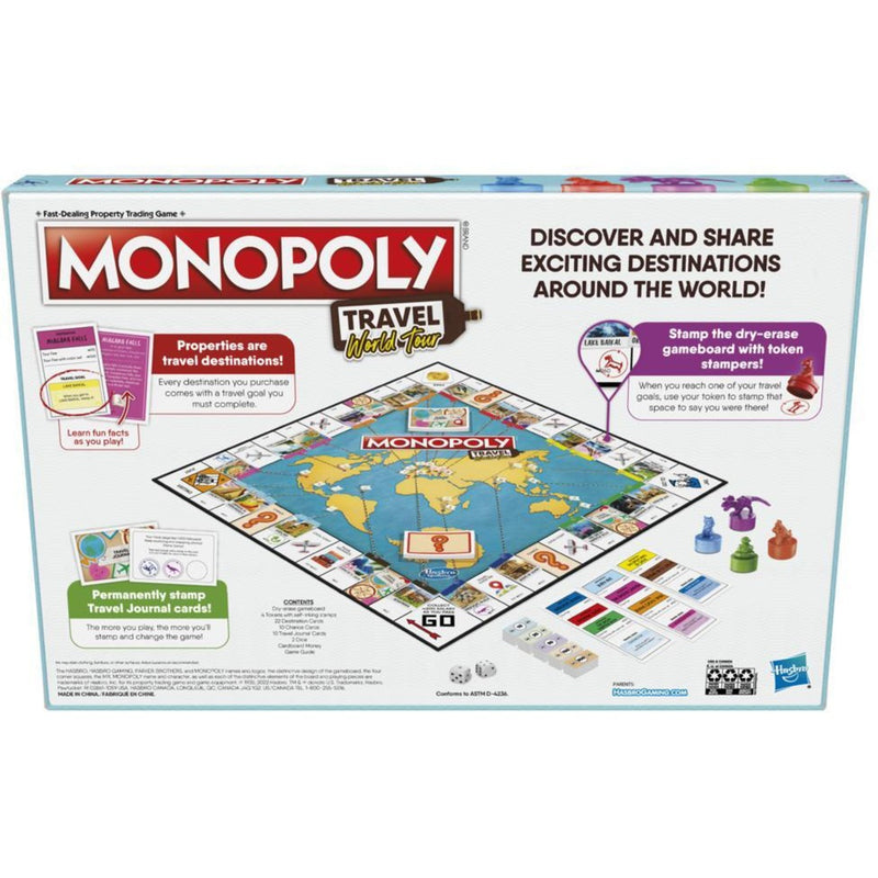 Afbeelding laden in galerijviewer, Hasbro Monopoly Wereldreis Bordspel

