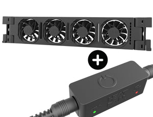 Heatfan 4 - radiatorventilator solo - zwart + touch sensor