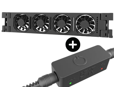 Heatfan 4 - radiatorventilator solo - zwart + touch sensor