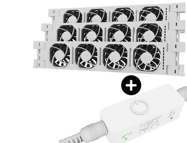 Heatfan 4 - radiatorventilator trio - wit + touch sensor