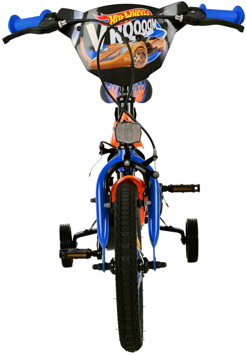 Afbeelding laden in galerijviewer, Hot wheels kinderfiets - jongens - 14 inch - zwart - twee handremmen

