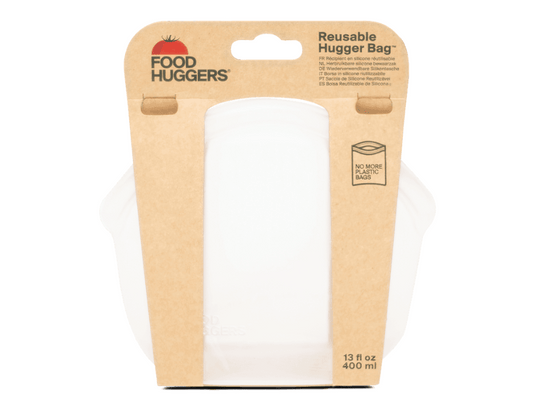 Food huggers herbruikbare bewaarzak - 400ml - clear