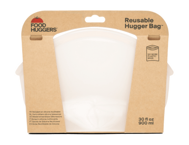 Food huggers herbruikbare bewaarzak - 900ml - champagne frost