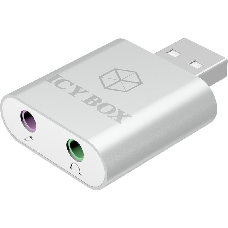 Afbeelding laden in galerijviewer, ICY BOX IB-AC527 USB naar audio en microfoon adapter
