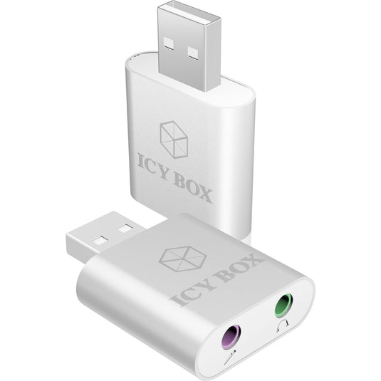 ICY BOX IB-AC527 USB naar audio en microfoon adapter