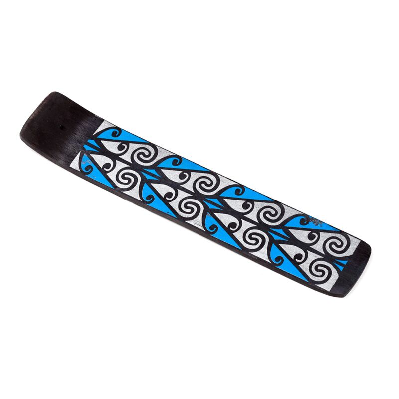 Afbeelding laden in galerijviewer, Mangohout tribal wierookhouder
