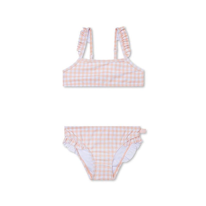 Afbeelding laden in galerijviewer, Sunset grid | oranje wit meisjes uv bikini
